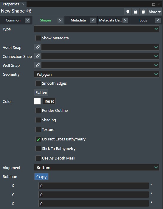 Polygon Shape Attributes