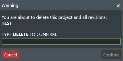 Delete Project